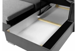Denegal 3-sits Hörnbäddsoffa Black