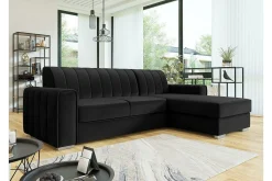 Denegal 3-sits Hörnbäddsoffa Black