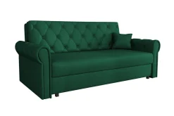 Denegal 2-sits liten bäddsoffa i Plysch