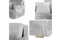 Denegal 2-sits liten bäddsoffa i Sammet