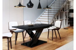 Denogal Matbord 80 cm Black high gloss