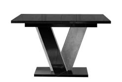 Denogal Matbord 90 cm Black high gloss