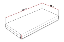 Derry Resårmadrass 80x200 cm