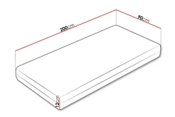 Derry Skummadrass 90x200 cm