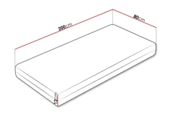 Derry Skummadrass 80x200 cm