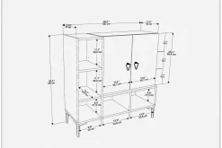 Desgrar Konsollbord 100x100 cm