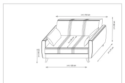 Dewan Bäddsoffa 2-sits