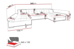 Dewitt Soffa Dubbeldivan 4-sits