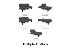 Dexter Futon Grå