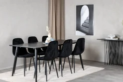 Dipp Matgrupp 180 cm Rektangulär med 6 Polar stolar