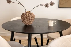Dipp Matgrupp 115 cm Rund med 4 Velvet stolar