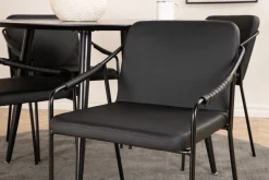 Dipp Matgrupp 115 cm Rund med 4 Tvista stolar