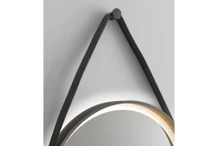 Djupqvior Spegel 55x55 cm Rund LED-belysning