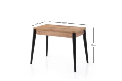 Dolcer Matbord 100 cm Rektangulär