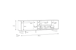 Donmills Tv-bänk 180 cm