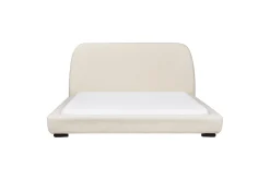 Dubbelsäng Roisel med lamellram 160x200, Bouclé