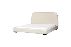 Dubbelsäng Roisel med lamellram 160x200, Bouclé