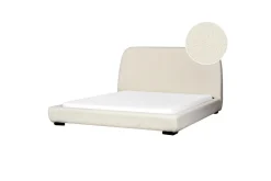 Dubbelsäng Roisel med lamellram 160x200, Bouclé
