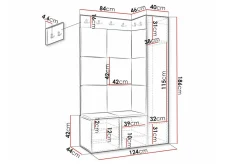 Dunvegan Highboard Black