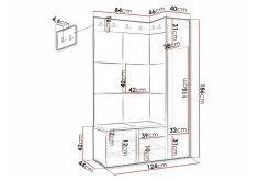 Dunvegan Highboard Black