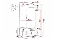Dunvegan Highboard Black