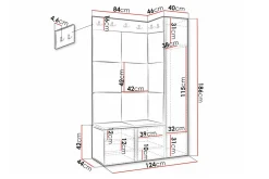 Dunvegan Highboard Black
