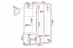 Dunvegan Highboard Black