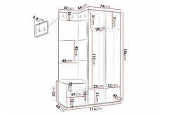 Dunvegan Highboard Black