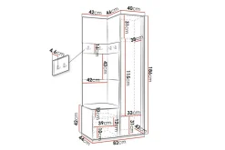 Dunvegan Highboard Black