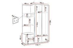 Dunvegan Highboard Graphite