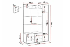 Dunvegan Highboard White