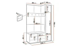 Dunvegan Highboard White