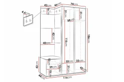 Dunvegan Highboard White