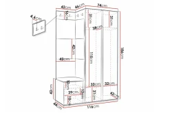 Dunvegan Highboard White