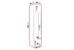 Dunvegan Highboard White