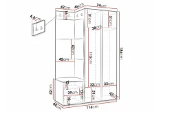 Dunvegan Highboard White