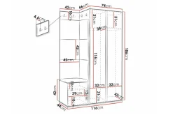 Dunvegan Highboard White