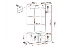 Dunvegan Highboard White