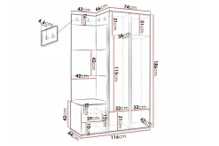 Dunvegan Highboard White