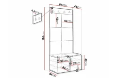 Dunvegan Highboard White