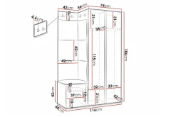 Dunvegan Highboard White
