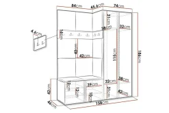 Dunvegan Highboard White
