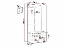 Dunvegan Highboard White
