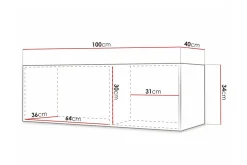 Dunvegan Tv-skåp 100 cm Black