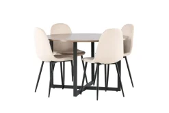 Durango Matgrupp 120 cm Rund med 4 Polar Stolar