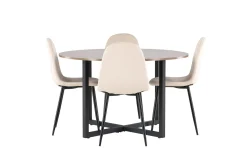 Durango Matgrupp 120 cm Rund med 4 Polar Stolar