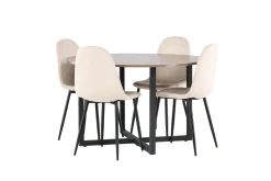 Durango Matgrupp 120 cm Rund med 4 Polar Stolar