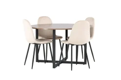 Durango Matgrupp 120 cm Rund med 4 Polar Stolar