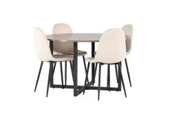 Durango Matgrupp 120 cm Rund med 4 Polar Stolar