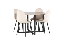 Durango Matgrupp 120 cm Rund med 4 Polar Stolar